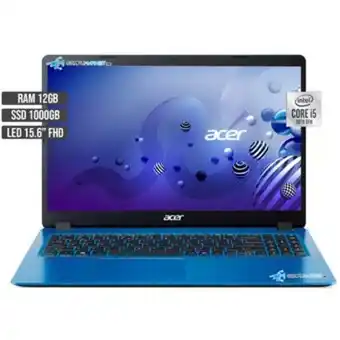 Linio Portatil acer aspire 3 intel core i5 1035g1 ssd 1000gb ram 12gb led 15.6" fhd oferta