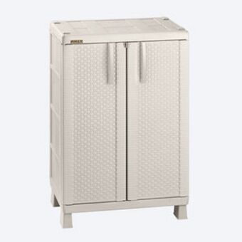 Almacenes La 13 Armario mediano apariencia rattan taupe / rimax oferta