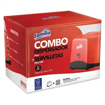 Makro Dispensador de servilletas familia rojo oferta