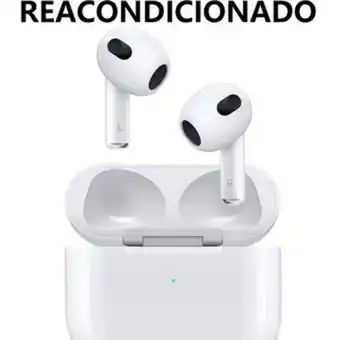 Linio Audífonos airpods 3era generación - color blanco reacondicionado oferta