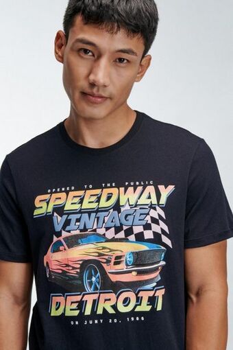 Koaj Camiseta básica manga corta estampada oferta
