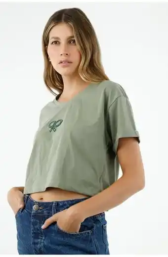 Camiseta cuello redondo para mujer