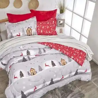 Brissa Edredón microfibra estampado reindeer oferta