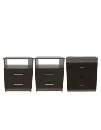 Flamingo Combo dormitorio: 2 mesas de noche + comoda oferta