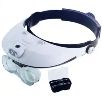 Linio Lupas con luz led, visera, 5 lentes - joyería, odontología oferta