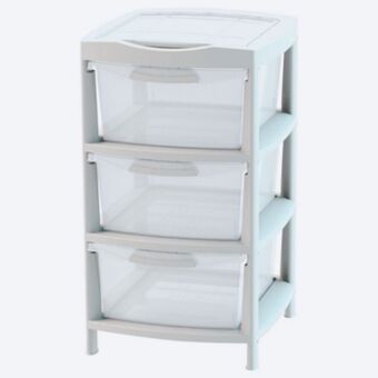 Rimax Gavetero grande con 3 gavetas y tapa organizadora oferta