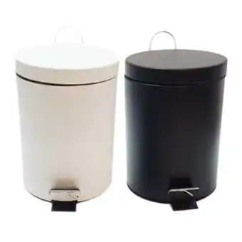 Alkosto Set x 2 papeleras pedal free home 5 litros negro oferta