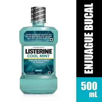 Carulla Enjuague bucal cool mint listerine 500 ml oferta