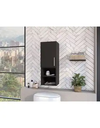 Flamingo Gabinete de baño oporto, wengue, con dos entrepaños zf oferta