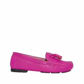 Bon-Bonite Mocasín con moño color frambuesa en cuero napa oferta