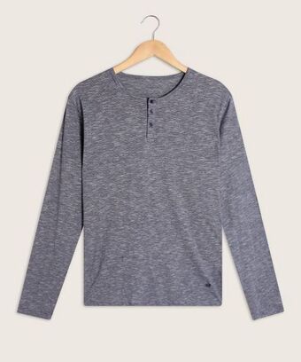 Pat Primo Camiseta descanso manga larga con cuello henley oferta