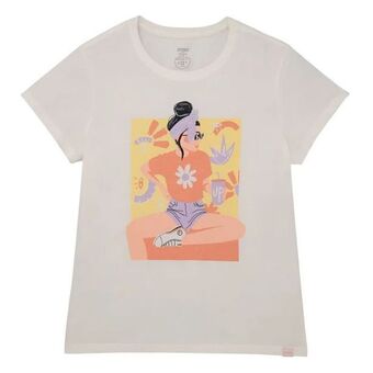Los Tres Elefantes Camiseta beige estampada niña oferta