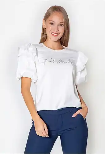 ELA Camiseta manga globo con bolero oferta