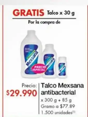 Metro Talco mexsana oferta
