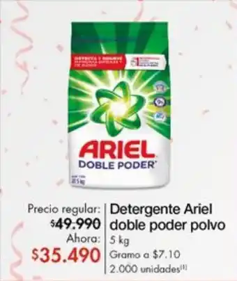 Metro Detergente ariel doble poder polvo oferta