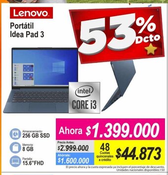 Alkomprar Lenovo Portatil Idea Pad 3 oferta