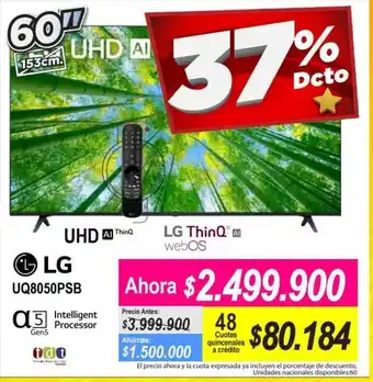 Alkomprar LG UQ8050PSB UHD AI Thinq oferta