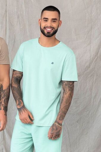 Pacífika Camiseta manga corta azul oferta
