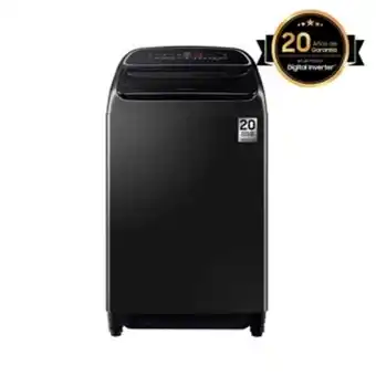 Ktronix Lavadora samsung carga superior 17 kilogramos wa17t6260bv negra oferta