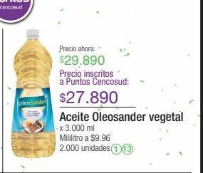 Jumbo Aceite oleosander vegetal x 3.000 ml oferta