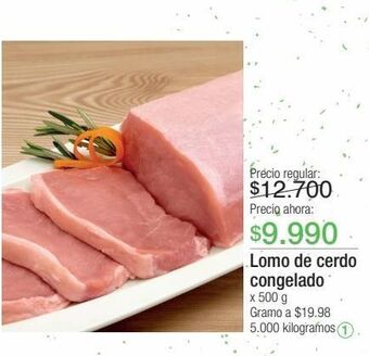 Jumbo Lomo de cerdo congelado x 500 g oferta