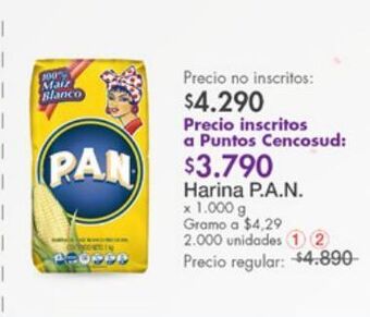 Metro Harina pan x 1000g oferta