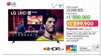Jumbo Smart tv led uhd 4k 50" • ref. 50uq8000psb.awc oferta