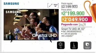 Jumbo Smart tv uhd 4k 55" • ref. un55bu8000kxzl oferta