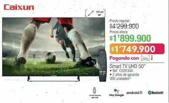 Jumbo Caixun smart tv uhd 50" • ref. c50v3qa oferta