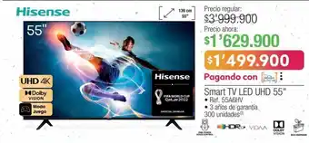 Jumbo Smart tv led uhd 55" • ref. 55a6hv oferta