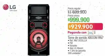 Jumbo Torre de sonido xboom rn7 • ref. rn7.dcolllk oferta