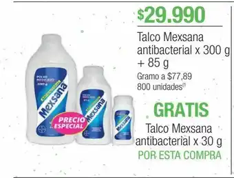 Jumbo Talco mexsana antibacterial x 300 g + 85 g oferta