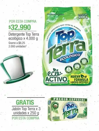 Jumbo Detergente top terra ecológico x 4.000 g oferta