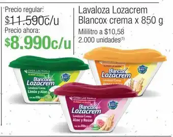 Jumbo Lavaloza lozacrem blancox crema x 850 g oferta