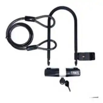 Falabella Set de candado en u guaya bks l450 lave bicicleta oferta