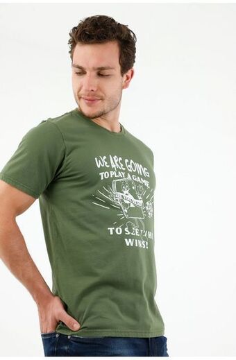 Tennis Camiseta verde para hombre oferta