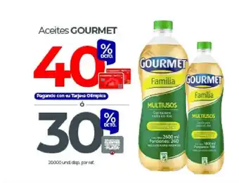 Olímpica Gourmet Aceites oferta