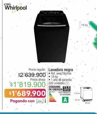 Jumbo Lavadora whirlpool oferta