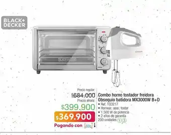 Jumbo Combo horno tostador freidora oferta