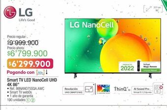 Jumbo Smart tv lg oferta