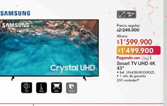 Metro Smart tv samsung 43" oferta