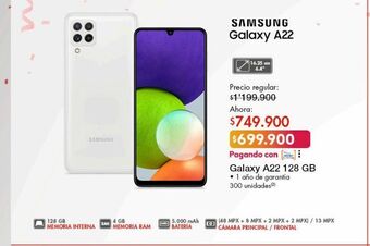 Metro Celular samsung galaxy a22 oferta