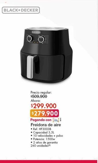 Metro Freidora de aire black & decker oferta
