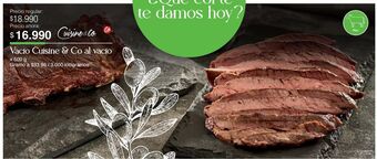Jumbo Vacio cuisine & co x 500g oferta