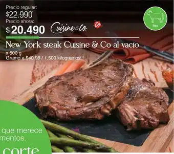 Jumbo New york steak cuisine & co x 500g oferta
