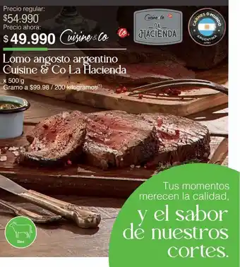 Jumbo Lomo angosto argntino cuisine & co x 500g oferta