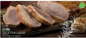 Jumbo Lomo de cerdo congelado x 500g oferta