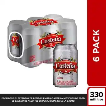 Carulla Cerveza sixpack costena 1980 ml oferta