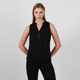 Fuera de Serie Blusa cuello v manga sisa oferta