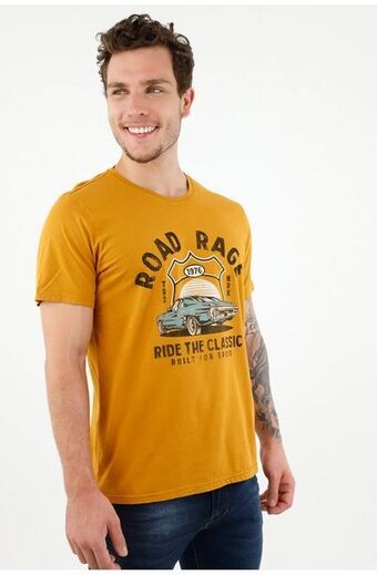 Tennis Camiseta amarilla para hombre oferta